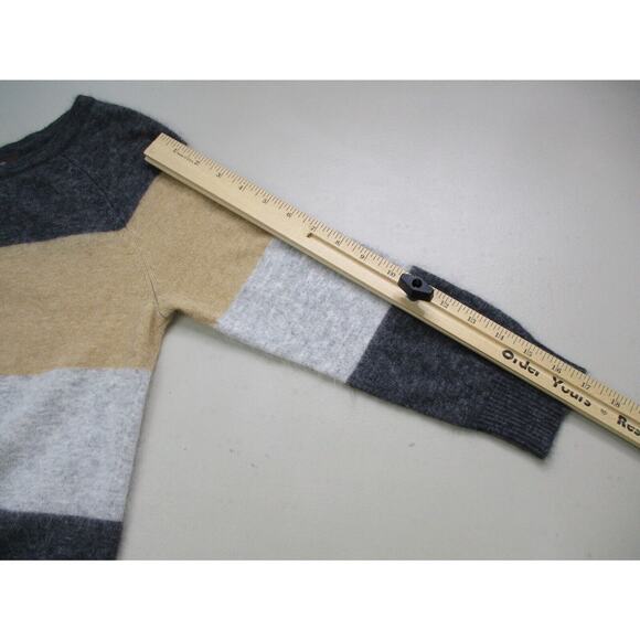 Fenn Wright Manson Sweater Women Medium Angora Blend Stripe Color Block Neutral - Picture 5 of 10